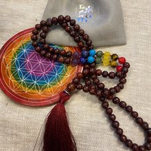  Lokkum Chakra Mala Rosenholz