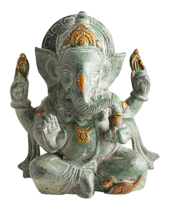 Ganesha 4-armig grün