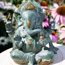  Ganesha 4-armig grün