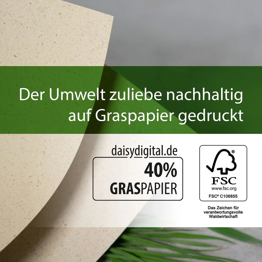 
                  
                    Banner über das Material des Kalenders Graspapier zu 40%
                  
                