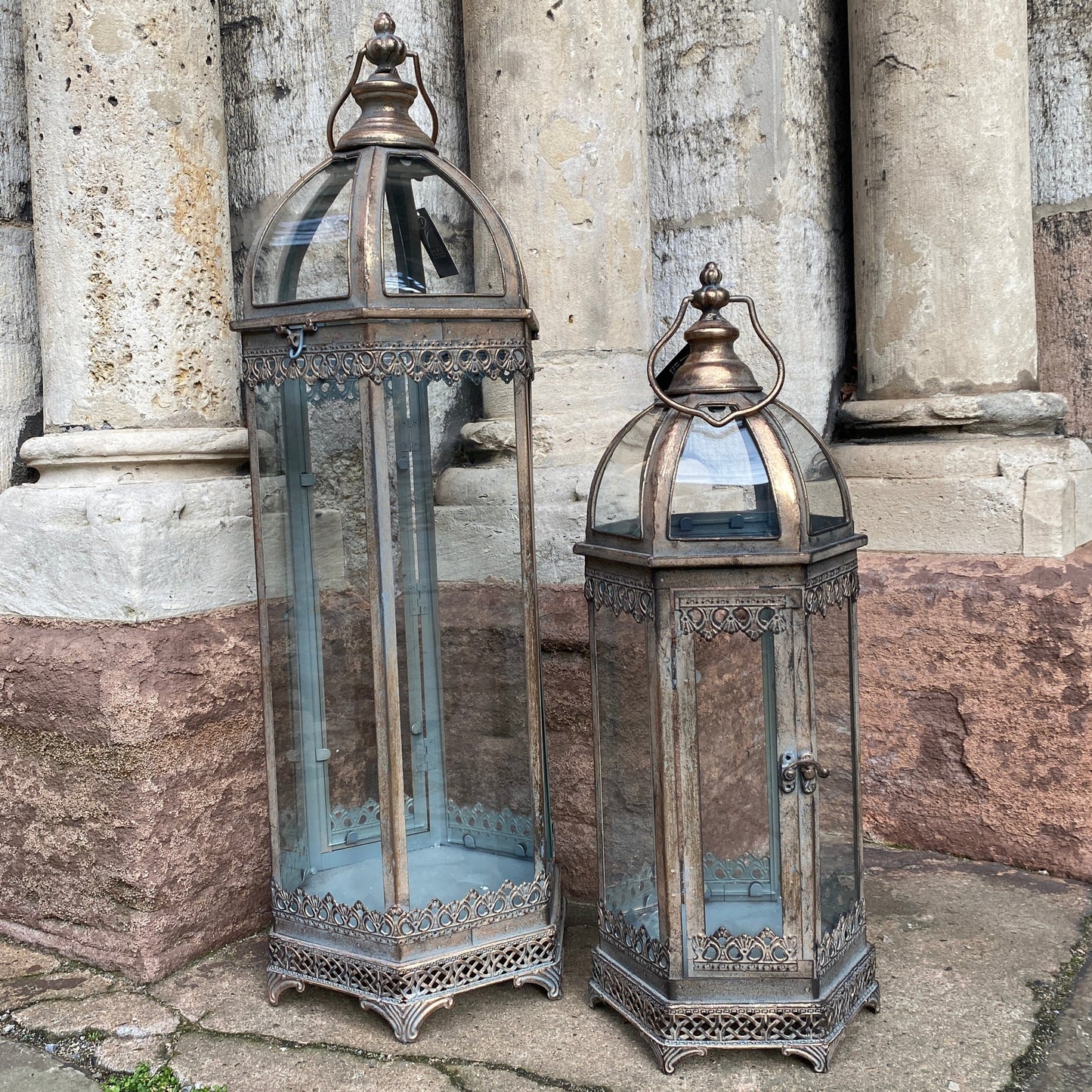 Glas Laterne Turm – Yoga Ambiente