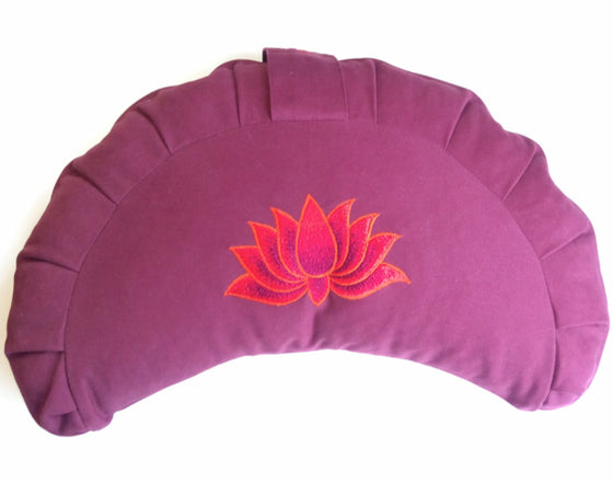 FAIRTRADE Meditationskissen Halbmond Lotus