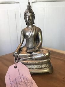  Buddha 15cm Bronze silber