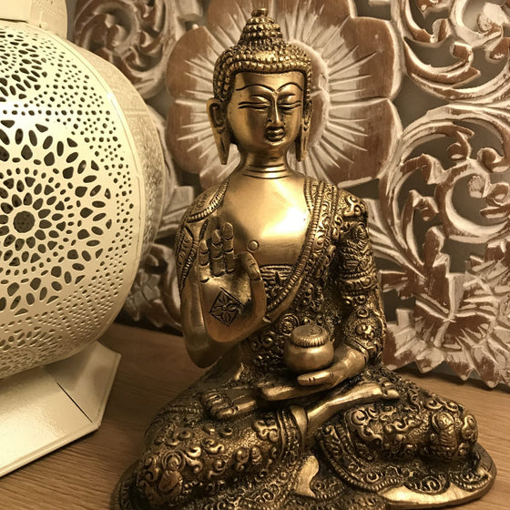 Buddha Messing 18,5cm