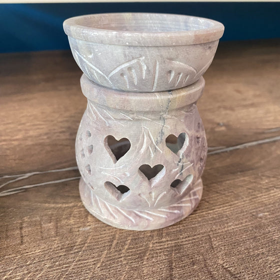 Räucherstövchen Speckstein mit Schale